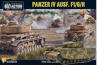 Warlord Games Panzer IV Ausf. F1/G/H Medium Tank 1:56 / 28mm German Army Plastic Scale Model Tank Kit for Bolt Action Highly Detailed World War 2 Miniatures
