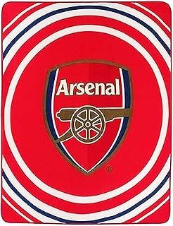 Official Arsenal FC Fleece Blanket Throw (100% Polyester & 125cm x 150cm)