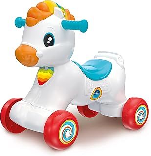 Clementoni- Tito the Rocking Horse & Runner: With Music, Songs & Educational Content (Numbers, Letters) for Babies (10+ Months)