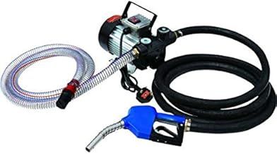 CT5183 Electric Diesel Fuel Transfer Pump 230V 60L/Min with Bypass Valve, Automotive Filler Nozzle, 2M Inlet Hose & 4M Outlet Hose, Compact Portable Fuel Dispenser