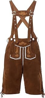 Lederhosen Men, Oktoberfest Outfit Mens October Festival Costume Mens Bavarian Costume with Braces, Traditional Lederhosen German Oktoberfest Outfit for Oktoberfest Fancy Dress