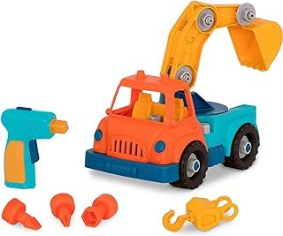 Wonder Wheels by Battat – Take-Apart Crane Truck – Toy Crane Truck with Drill for Kids Aged 3 Years & Up (31Pc), Medium