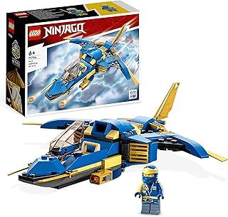 LEGO NINJAGO Jay’s Lightning Jet EVO, Upgradable Toy Plane, Ninja Airplane Building Set, Collectible Birthday Gift Idea for Kids, Boys and Girls Age 7 Plus 71784