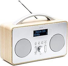 DAB+/DAB Radio Mains Powered Dual Speaker Portable Digital Radio | Battery Powered with DAB & FM | 20 Preset Stations