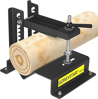 GZBEVITAR Log Clamp Lock for 1-1/2" - 5" Logs, Upgraded Log Holder for Cutting, Quick Adjustment Wood Vice for Woodworking Avoid Slipping and Rolling