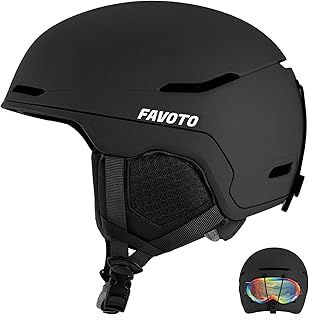Favoto Ski Helmet Snowboard Helmet - Snow Helmet for Adult, Winter Sports Helmet for Snowboarding, Cycling, Snowmobile Windproof Helmet