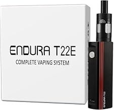 INNOKIN Endura T22E Vaping Kit, Powerful 2000mAh Mod with Prism T18E Tank, Long Lasting Long Battery Life, Precision Control, E Cigarette, E Cig, Starter Kit, No Nicotine (Black)