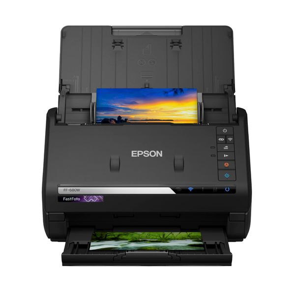 Epson FastFoto FF-640W Scanners (500 x 500 DPI, 30 bit, 24 bit, 10 bit, 8 bit, 1 bit) Black