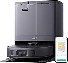 eufy X10 Pro Omni Robot Vacuum Cleaner with Mop, All-in-One Station, 8,000Pa Powerful Suction, Dual Mops, AI Obstacle Avoidance, Auto Mop Washing, Auto-Hot-Air-Drying, Auto-Emptying, Auto-Refilling