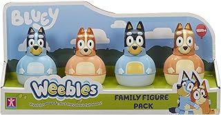 Character Options 07717 Four Pack, Weebles Wobble, Preschool Figures, Bluey Toys for 18mth+
