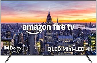 Introducing Amazon Fire TV 65" Omni Mini-LED series, QLED 4K UHD smart TV, Dolby Vision IQ, ambient experience, 144 Hz gaming mode, local dimming, hands-free with Alexa, 2024 release