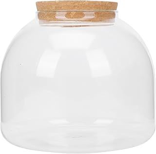 Tofficu 1Pcs Round Glass Jar Terrarium, Succulent Plant Terrarium Vases Jars, Micro Landscape Planter Bottle Microlandscape Bottle Moss Landscape Terrarium