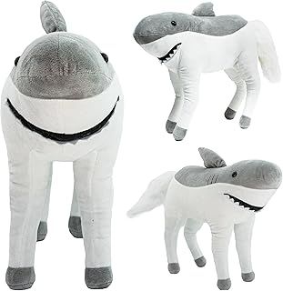 Randimals Stuffed Animal Plush Mix - Shark & Horse Hybrid Stuffed Animals for Girls & Boys - Cute & Soft Shark Plush Cuddly Toy - Unique Plush Toys for Discovery & Adventure