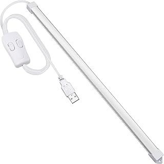 LED Light Strip, 35cm, Strip Lights, 3 Colour Temperature Plug in USB Light, Slim Light Bar for Room, Work Table, Keyboard (3 Color)