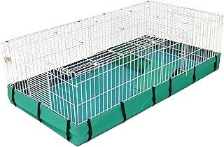 MidWest Homes for Pets Guinea Habitat Guinea Pig Cage, 119.38L x 60.96W x 35.56H centimeters (47L x 24W x 14H Inches), Includes Top Panel and Divider Panel, White and Green, Model 171GHP
