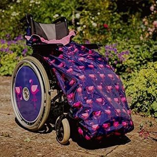 BundleBean- Fleece-Lined Wheelchair Cosy Cover - 100% Waterproof Rain Cover for Wheelchair Users - Universal Fit for Manual and Powered Wheelchairs, Easy to Fit Wheelchair Blanket - Adult Size