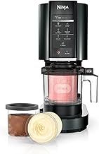Ninja CREAMi Ice Cream, Sorbet, Milkshake Maker + 3 CREAMi Pints, Black