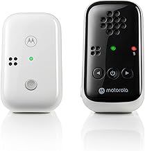 Motorola Nursery Baby Monitor PIP10 - Audio Only with High Sensitive Microphone - Parent Unit with 300M Range, Mute Function and LED Sound Indication - Expendable Baby Monitor - White
