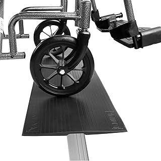 KMINA - Wheelchair Ramp, Portable Rubber Ramp for Door Thresholds ≤ 1/4" High, Household Ramp