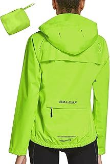 baleaf Waterproof Jackets Women Cycling Jacket Womens Lightweight Outdoor Rain Coats Packable Running Windproof Walking