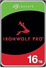 Seagate IronWolf Pro 16TB, Enterprise Internal NAS HDD, CMR 3.5 Inch, SATA 6GB/s, 7.200 RPM, 256MB Cache for RAID NAS, Data Rescue Services, Frustration Free Packaging (ST16000NTZ01)