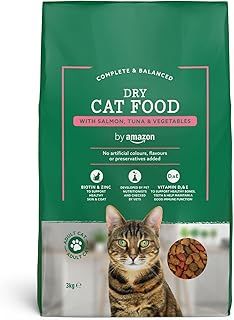 by Amazon - Complete Dry Cat Food with Salmon, Tuna and Vegetables, 1 pack of 3kg