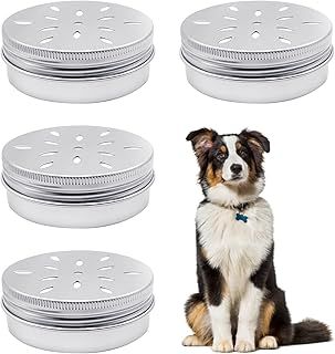 4 Dog Scent Tins, Puppy Scent Training Box, Aluminum Scent Tins, Scent Training Tools, Agility Training Equipment For Puppy Scent Training.