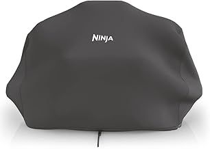 Ninja XSKCOVER Premium Outdoor Cover, Compatible Woodfire Grills (OG700 Series), Water-Resistant, Anti-Fade Fabric, Lightweight, Black, 19'' x 24'' x 13'