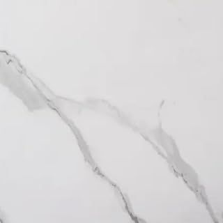 Bathroom Shower Wall Panel 2400 x 1000mm, PVC Cladding Coloured Panels for Showers, Matt White Marble