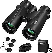 12x50 High Power Binoculars for Adults,Compact for Bird Watching with Clear Vision,BAK4, FMC, Waterproof Small Binoculars for Travel Stargazing Hunting Concerts with Carrying Case and Strap