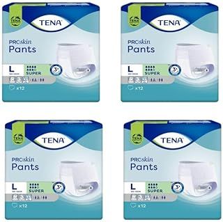 Tena Pants Super Large 12 Pants, Pack of 4