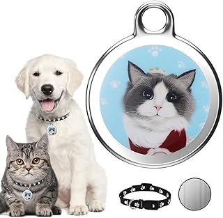 GPS Cat Tracker/Dog Tracker, Mini Pet Tracker for Cats, Tracker with No Monthly Fees and Distance Limitation, Real-Time Location Tracking, Waterproof Cat Tracker GPS Collar for Small Cat Dogs