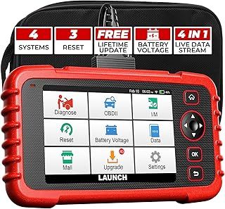 LAUNCH OBD2 Scanner CRP123X V2.0 2025 Version. ABS SRS Engine Transmission Car DiagnosticTool, 7 Service Functions, Lifetime Free Update, Battery Test