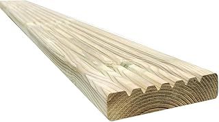 Snowdon Timber Treated Decking Board | 5 Pack | 28 x 120 x 2400mm | Pressure Treated Decking for Garden, DIY & Landscaping