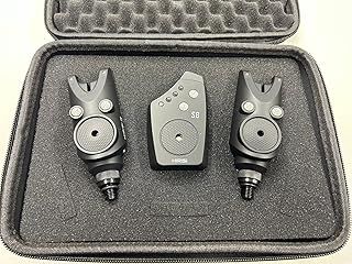 2 x Carp Fishing Bite Alarms with Receiver. Packed with features, compact alarms for Carp/Coarse Fishing