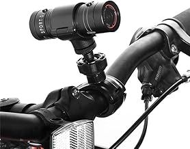 Bike Helmet Sport Camera, Full 1080p HD Mini Action Camera, 120° Wide Angle Portable Waterproof Video Camera, Built in Microphone, for Motorcycle, Bike, Helmet and Handlebar
