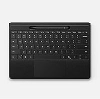 Microsoft Surface Pro Flex Keyboard with Slim Pen | Black | 2-in-1 Alcantara® Keyboard for Surface Pro Windows 11 Copilot+ PC