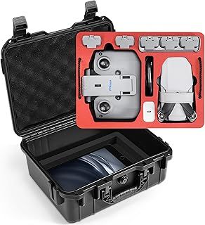 FPVtosky Double Layer Case for DJI Mini 4K Drone, Waterproof Mavic Mini 2 SE Case Hard Carrying Bag for DJI Mini 4K/ Mini 2 SE Drone & DJI Mini 4K Accessories[CASE ONLY]