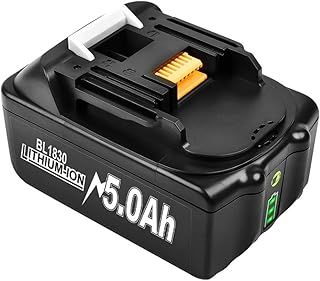 18V 5000mAh Battery for Makita BL1850B BL1850 BL1840 BL1830B BL1830 BL1815 194205-3 194309-1 LXT400 Replacement Batteries 5.0Ah with LED Indicator