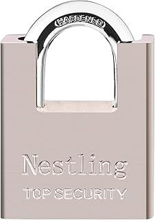 AMMIY 60mm Padlock Best Used for Warehouse, Container, Garage, Shutter, Storage Units, Sheds, Garages, Fences High Security Padlock with 4 Keys