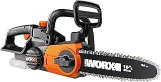 WORX WG322E.9 18V (20V MAX) 25cm Cordless Compact Chainsaw - (Tool Only - Battery & Charger Sold Separately), Black