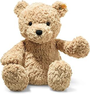 Steiff soft toy Jimmy Teddy Bear, cute cuddly toy, children, boys & girls, Friends, plush animal 40 cm, light brown, 113512