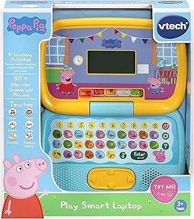 VTech Peppa Pig: Play Smart Laptop | Interactive Learning Laptop for Kids with Letters & Numbers | Suitable for Boys & Girls 2, 3, 4, 5 and 6 Years, English Version