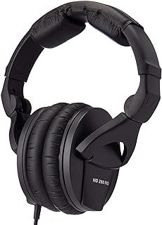Sennheiser HD 280 PRO Closed-Back Over-Ear DJ & Monitoring Headphones | Collapsible Design & Swivelling Ear Cups | 3M Coiled Cable & 1/4" Jack Adaptor Included (506845)