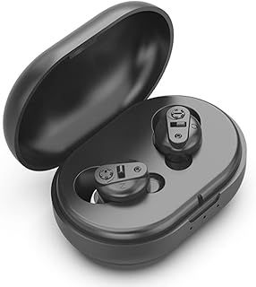 Sound Collector,Rechargeable Sound Amplifier for Adults Mini Invisible Premium Digital Hearing Amplifier Aid in The Ear Noise Cancelling Batteries Storage Case for Hard of Hear (Black)