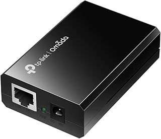 TP-Link 802.3at/af Gigabit PoE Injector , Non-PoE to PoE Adapter, supplies up to 15.4W, LED Indicator,Plug & Play , Desktop/Wall-Mount ,Distance Up to 100m, Black (PoE150S)