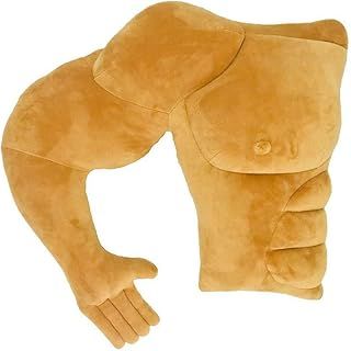 Muscle Man Arm Body Pillow Boyfriend Husband Cuddle Buddy Pillows Joke Toy Gag Gifts for Christmas Mother's Day Girlfriend Birthday Valentine's Day (Right Side)