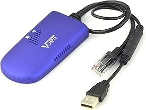Vonets VAP11G-300 2.4GHz WiFi Bridge/WiFi to Ethernet Adapter with Repeater Function Internal Antennas 1 RJ45 Male Perfect for Security System Electronic Scale IP Printer Network Devices