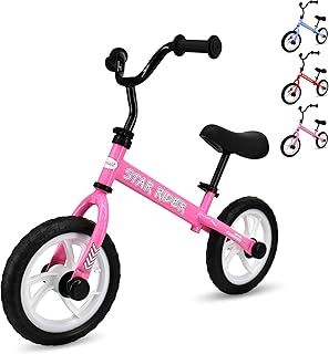 12” Balance Bike 2+ Year Old Boys and Girls, Bike Training Bicycle for Kids and Toddlers with Adjustable Seat/Handlebar – Lightweight Fun Bike for Outdoor Play