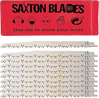 10x Saxton 240mm Reciprocating Sabre Saw Wood Blades R1021L fits Bosch, Dewalt Makita